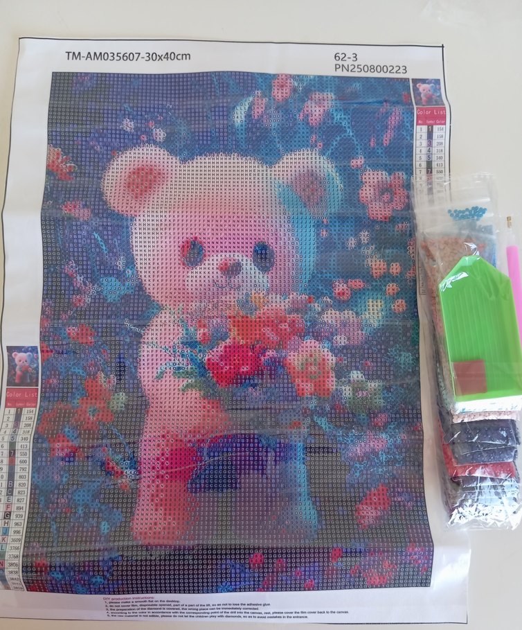 Büyük boy elmas boyama seti - Görsel 2