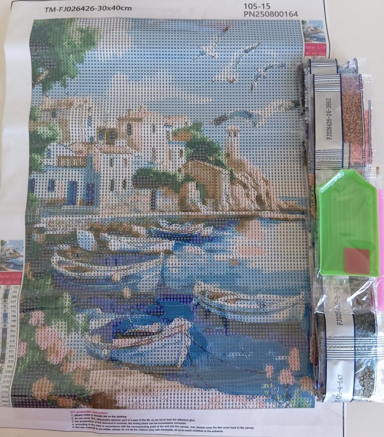 Büyük boy elmas boyama seti - Görsel 2