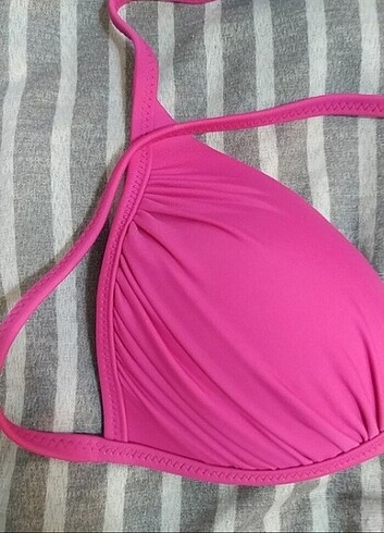 s Beden Pembe bikini üstü 
