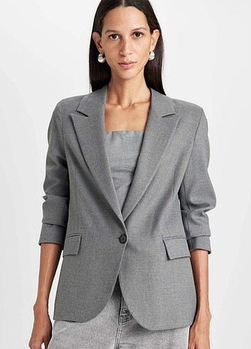gri blazer ceket