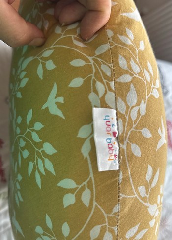 Pastel Sarı Desenli Emzirme ve Hamile Yastığı - Görsel 3