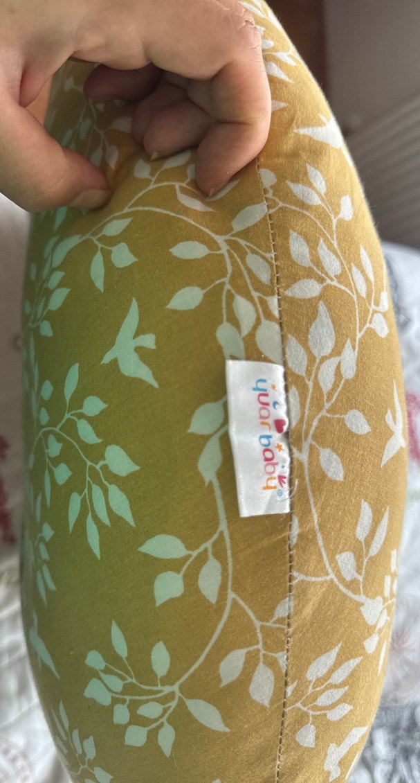 Pastel Sarı Desenli Emzirme ve Hamile Yastığı - Görsel 3