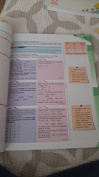  Beden Renk 10. Sınıf palme kimya konu anlatımlı kitap