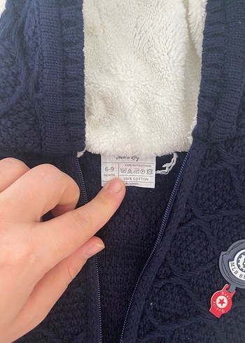 Kapüşonlu Örgü Hırka - Görsel 4