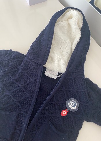 Kapüşonlu Örgü Hırka - Görsel 2