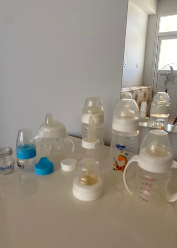 Beyaz Bebek Biberon Seti ve Kurutucu - Görsel 11