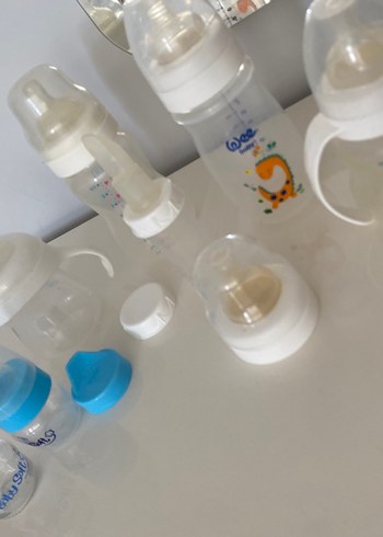 Beyaz Bebek Biberon Seti ve Kurutucu - Görsel 9