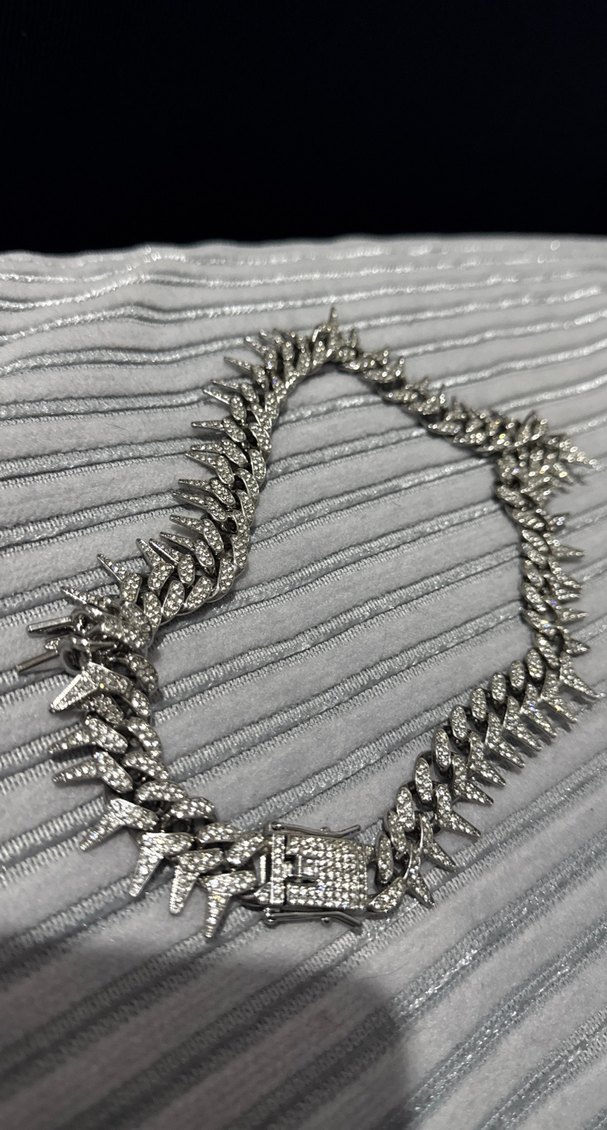 Gri Rock Punk Erkek Kolye - Görsel 2