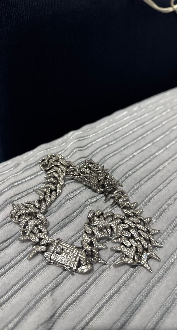 Gri Rock Punk Erkek Kolye - Görsel 4