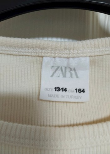 Kız Çocuk Bej Uzun Kollu Basic Tişört - Görsel 2