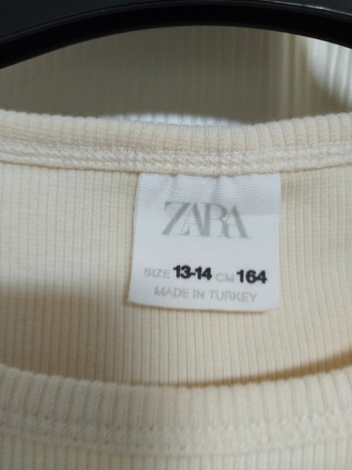 Kız Çocuk Bej Uzun Kollu Basic Tişört - Görsel 2