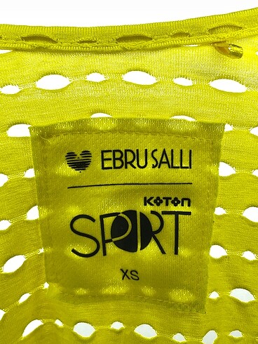 xs Beden sarı Renk Koton T-shirt %70 İndirimli.
