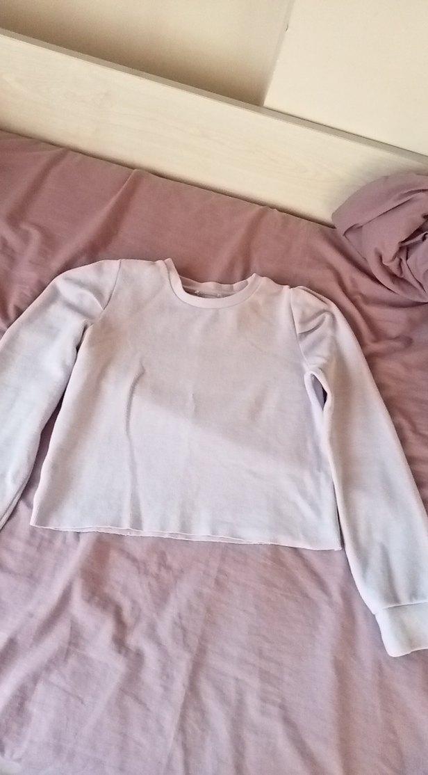 Açık Mor Kadın Basic Sweatshirt - Görsel 2