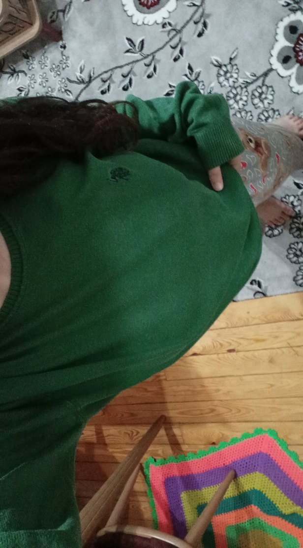 erkek Koyu Yeşil kazak - Görsel 4