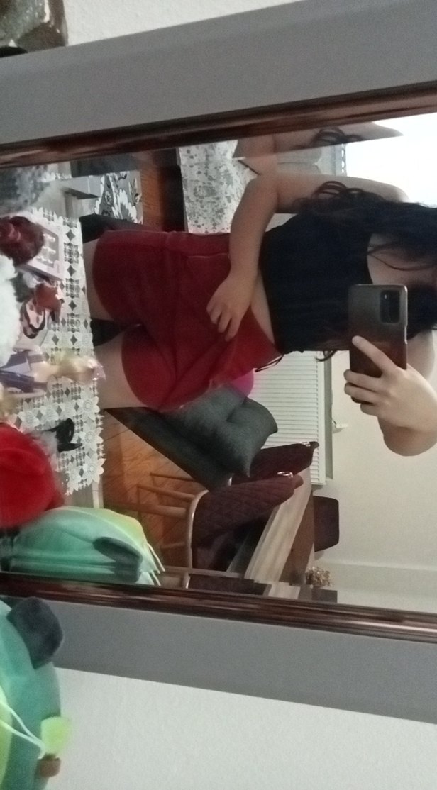 Kırmızı Mini Etek Yırtmaç Detaylı - Görsel 5