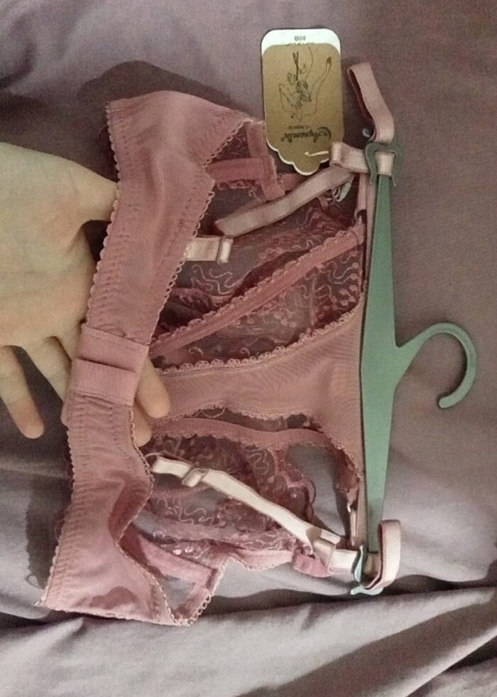 Pembe bralet takım - Görsel 2