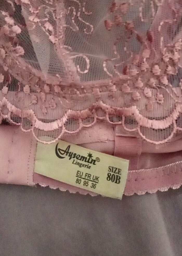 Pembe bralet takım - Görsel 4