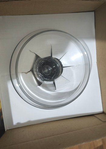 Cam Renkli Cleopatra Cam Sunumluk / kurabiyelik 32 cm - Görsel 2