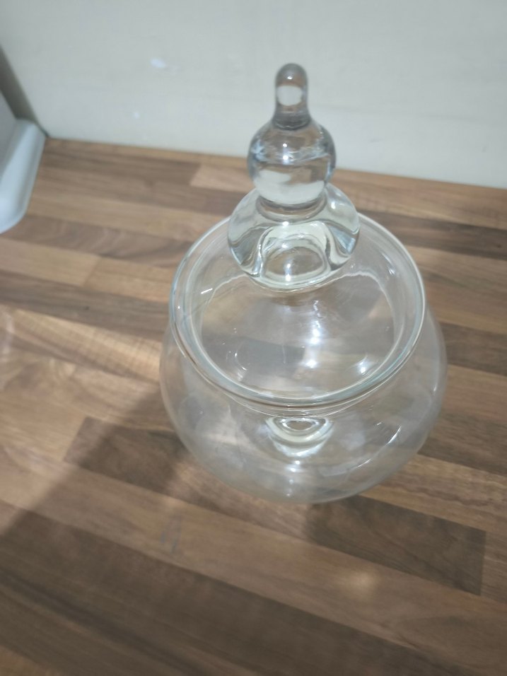 Cam Renkli Cleopatra Cam Sunumluk / kurabiyelik 32 cm - Görsel 3