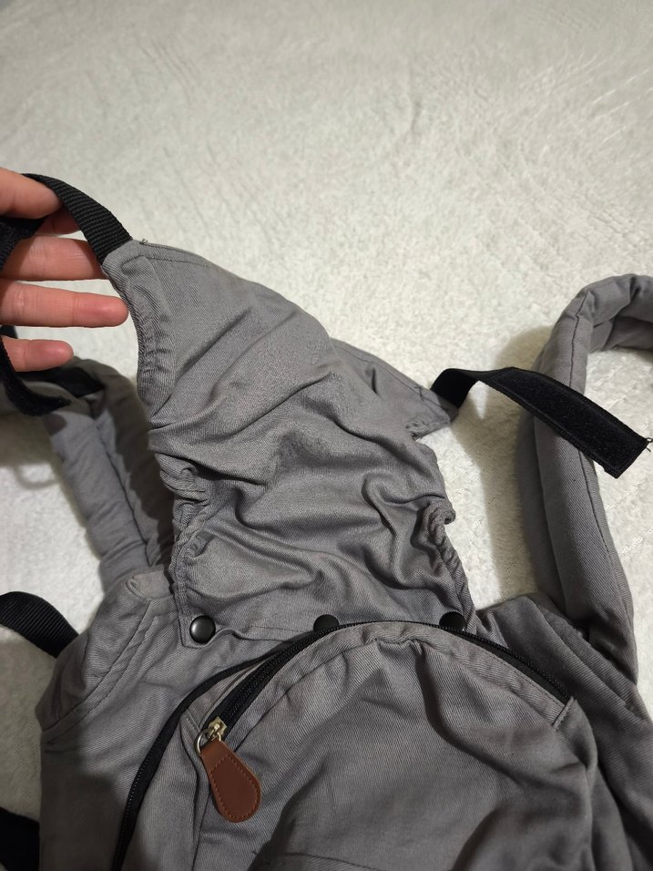 Gri Bebek Taşıyıcı Kanguru - Görsel 4