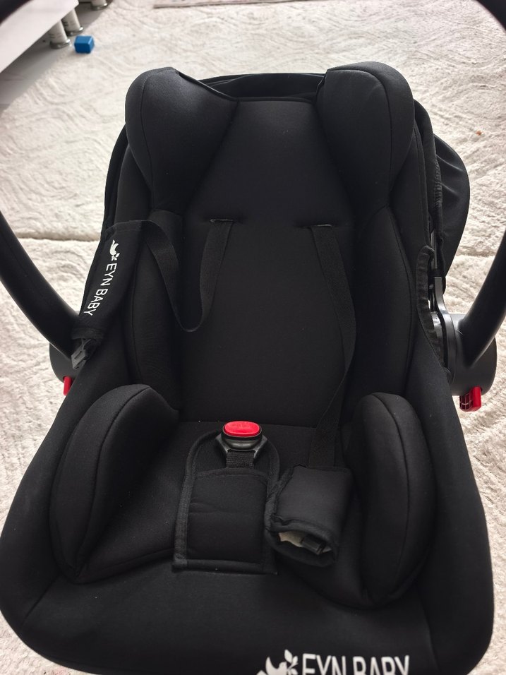 Siyah Bebek Araba Koltuğu puset - Görsel 5