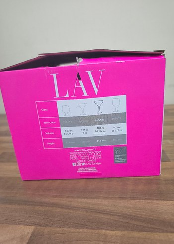 LAV Misket 6'lı Beyaz Kadeh Seti - Görsel 2