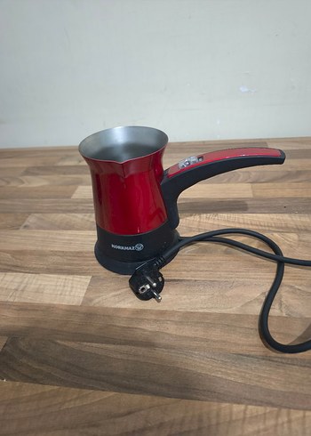 Kırmızı Elektrikli Türk Kahvesi Cezvesi - Görsel 3