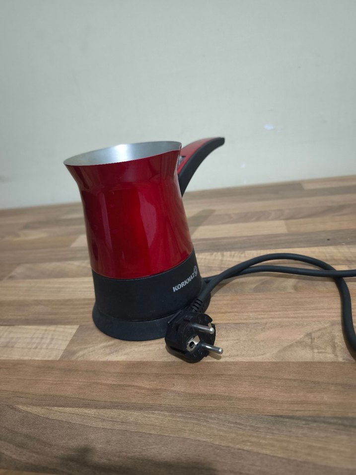 Kırmızı Elektrikli Türk Kahvesi Cezvesi - Görsel 2