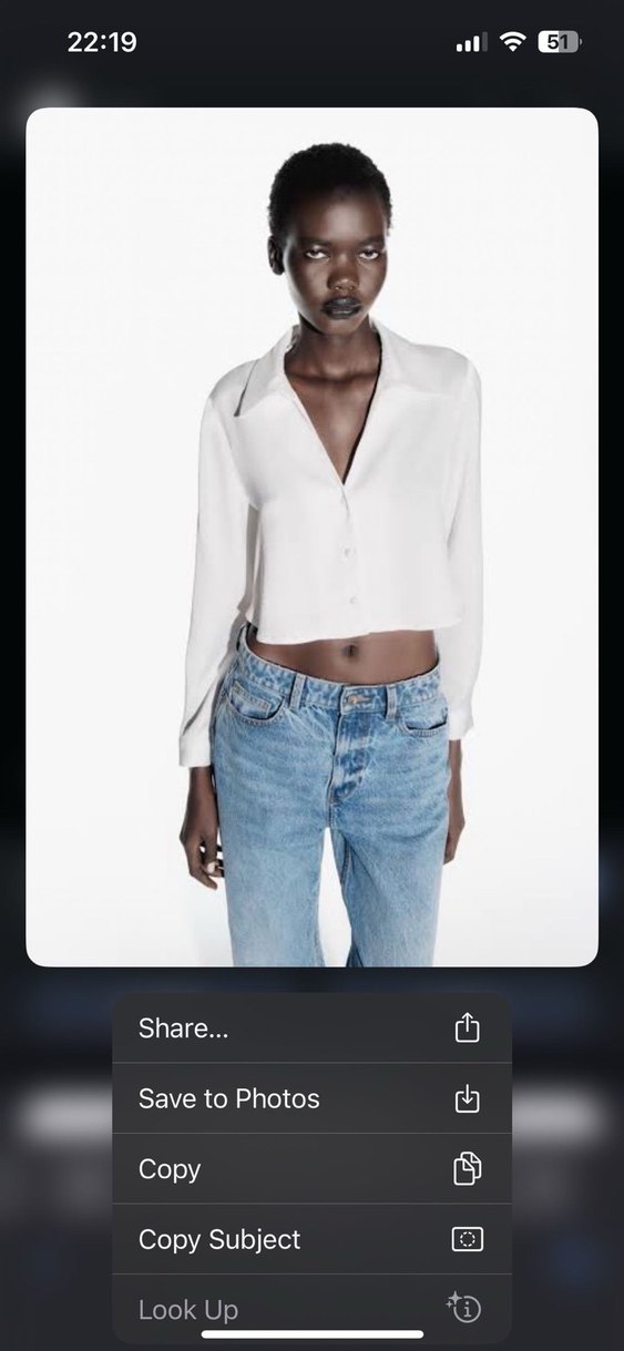 Zara Kısa Saten Gömlek - Görsel 2