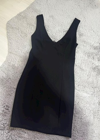 Siyah Mini Elbise - Görsel 3