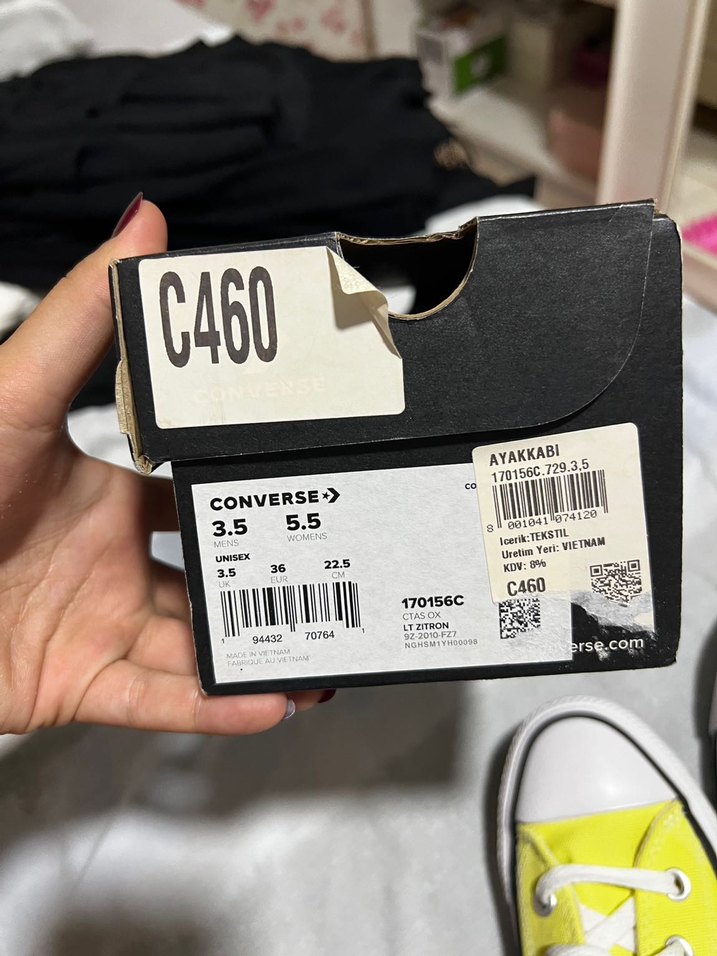 Sarı Converse - Görsel 5