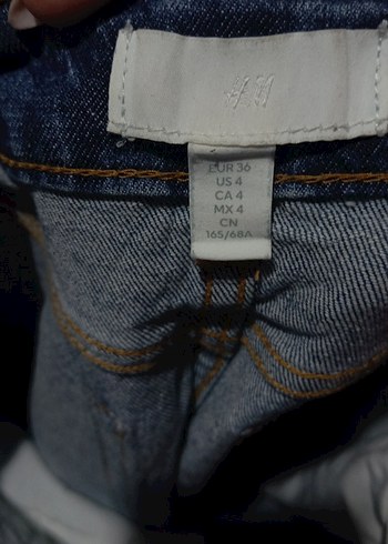 36 Beden mavi Renk Mavi Kadın Denim Pantolon