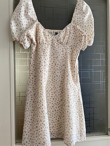 H&M hm çiçekli mini elbise