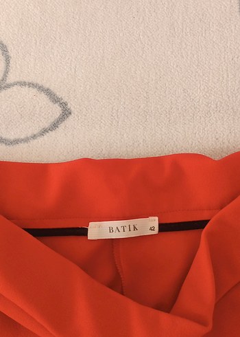 Kadın Kırmızı Uzun Kumaş Pantolon - Görsel 3