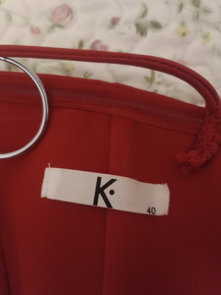KEİKEİ Marka Kırmızı Midi Elbise - Görsel 5