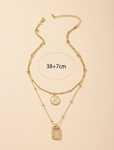 Sheinside Geometrik Charm Kolye