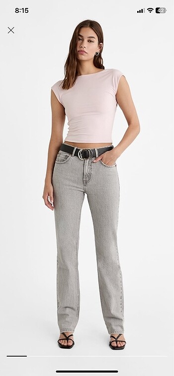 Stradivarius D98 STRAIGHT FİT VİNTAGE GÖRÜNÜMLÜ JEAN