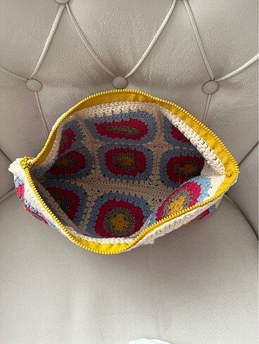 Beden ten rengi Renk El örgüsü motif el çantası clutch