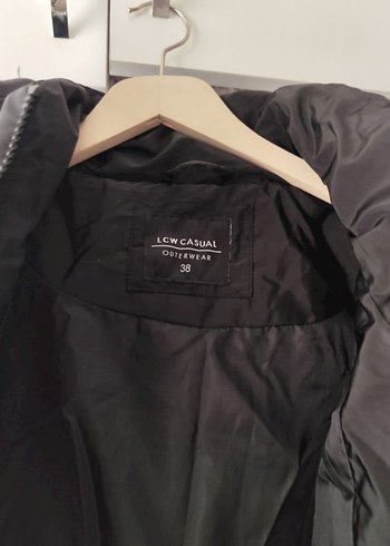 Siyah Uzun Kadın Kışlık Fermuarlı Mont - Görsel 3