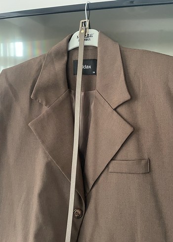 Kahverengi Kolsuz Ofis Blazeri - Görsel 4