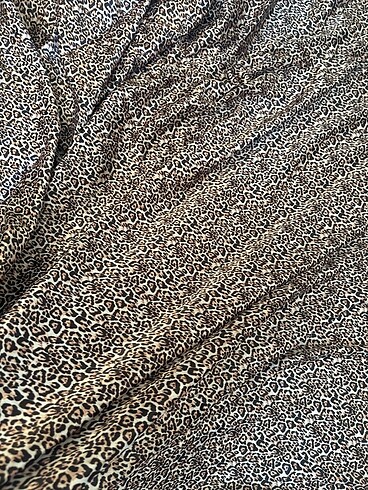  Leopar Pamuk saten dijital baskı kumaş