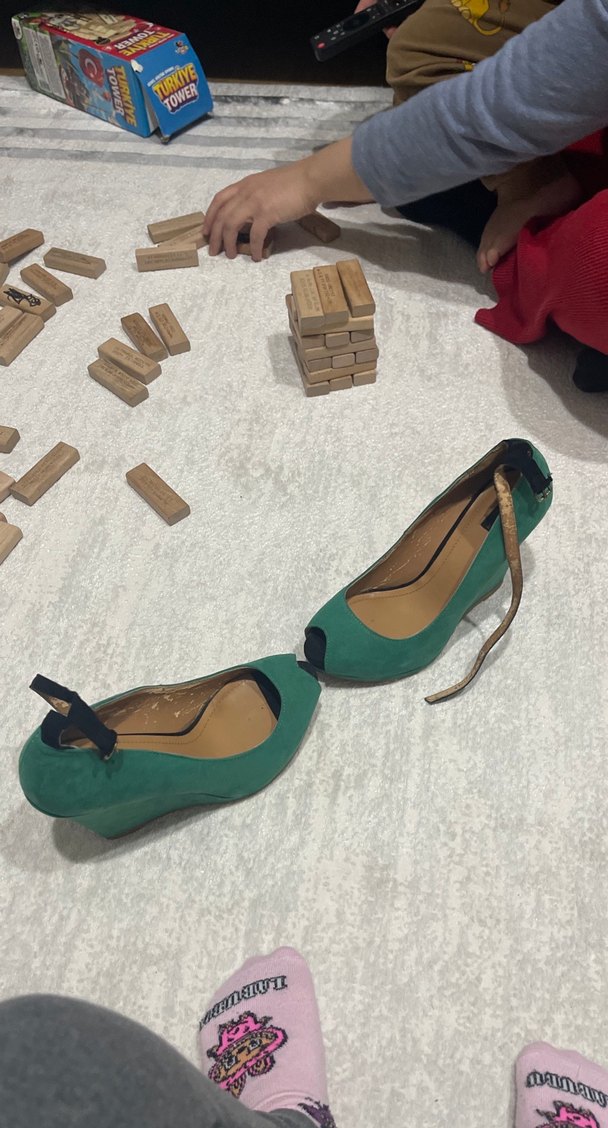 Zara yeşil Süet Tokalı Stiletto Kadın Ayakkabı - Görsel 4