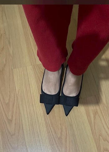 Zara Siyah Kadın Stiletto Topuklu Ayakkabı - Görsel 3