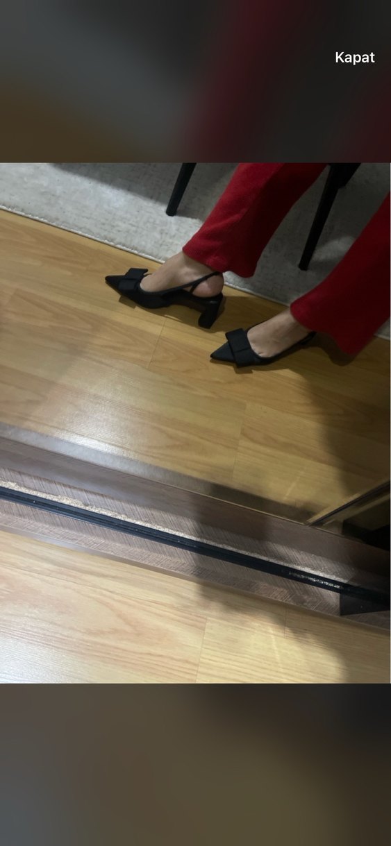 Zara Siyah Kadın Stiletto Topuklu Ayakkabı - Görsel 2