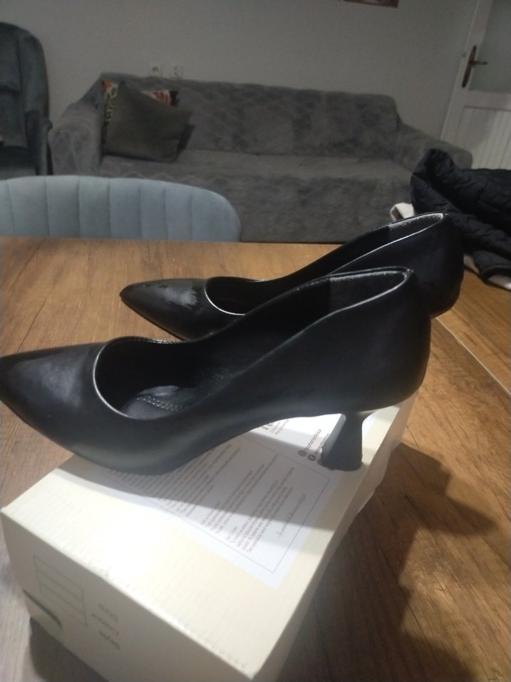 Klasik Siyah Stiletto Topuklu Kadın Ayakkabı - Görsel 2