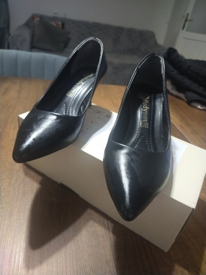 Klasik Siyah Stiletto Topuklu Kadın Ayakkabı - Görsel 5