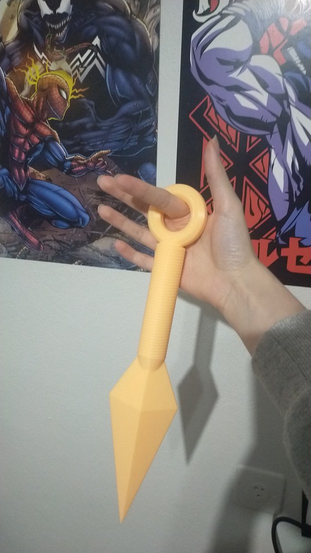ninja kunai bıçağı 3d print ürünü cosplay - Görsel 3