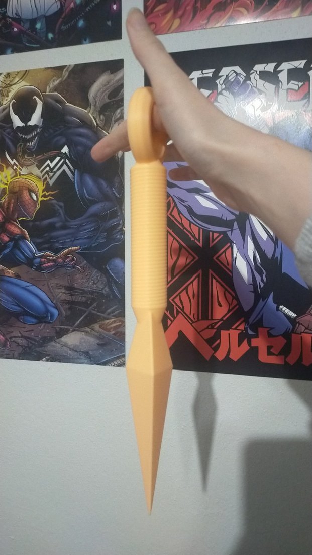 ninja kunai bıçağı 3d print ürünü cosplay - Görsel 2