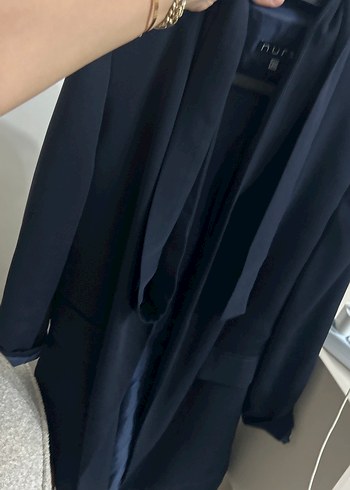 Lacivert Kadın Ofis Blazeri - Görsel 7