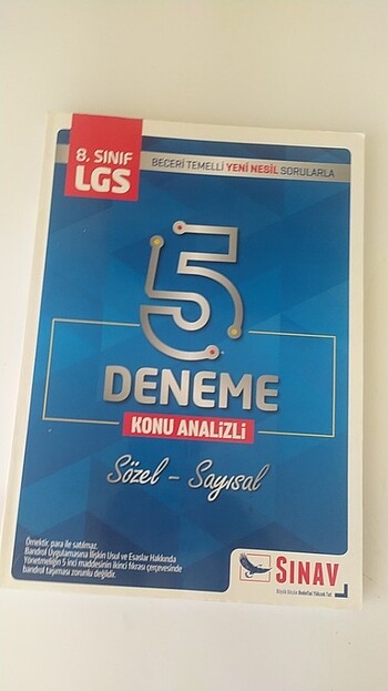 sınav yayınları 8. sınıf genel deneme sınavı 5li